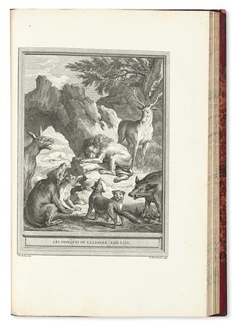 LA FONTAINE, JEAN DE. Fables Choisies.  4 vols.  1755-59